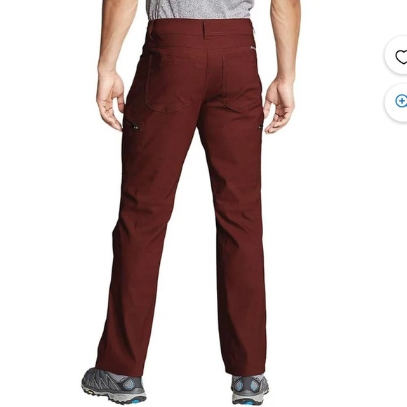 Eddie Bauer First Ascent burgundy men’s size 2X multi pocketed Pants‎ NWT - Picture 2 of 16
